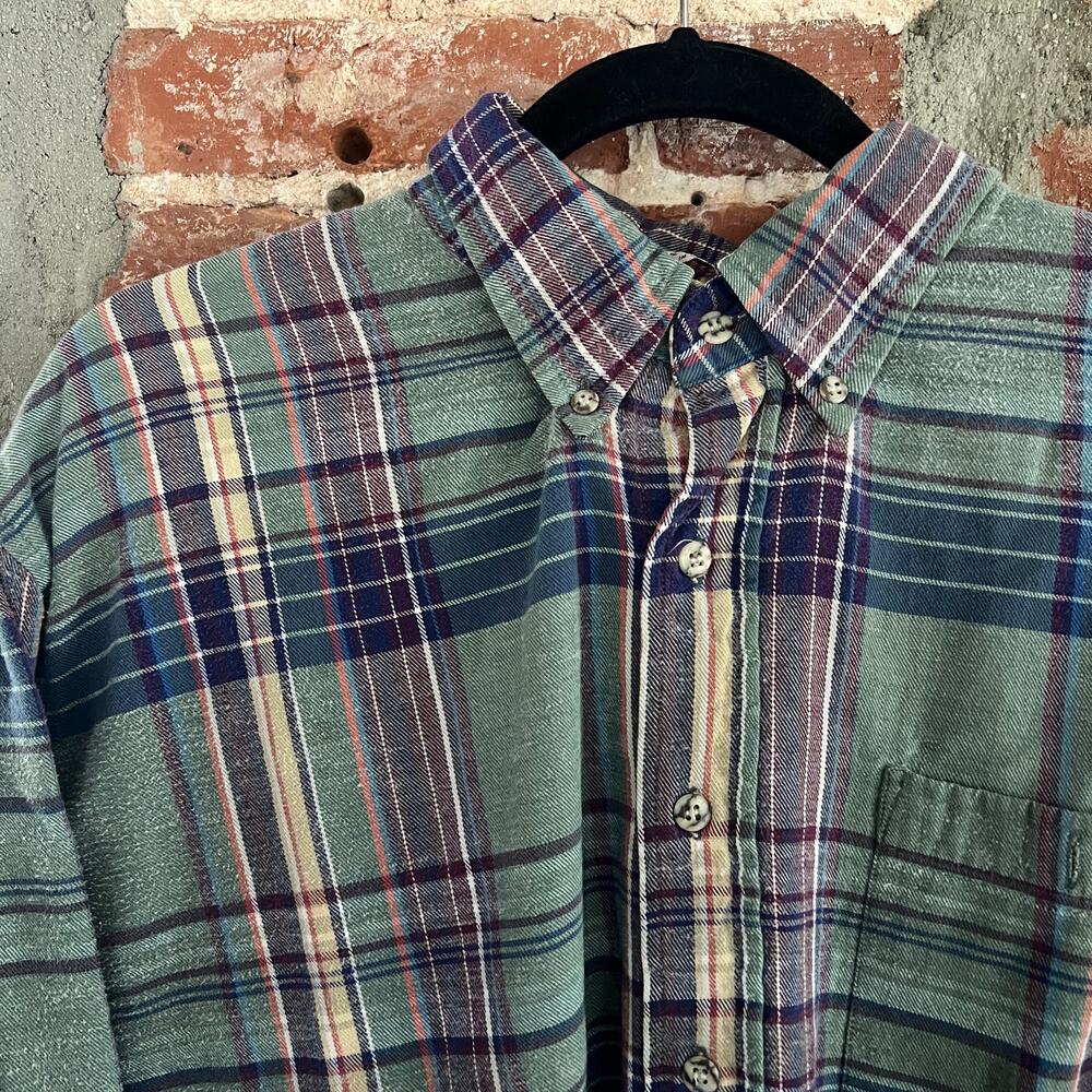 VTG Men's Flannel LS Shirt Mercedes by Enro XL 25x29